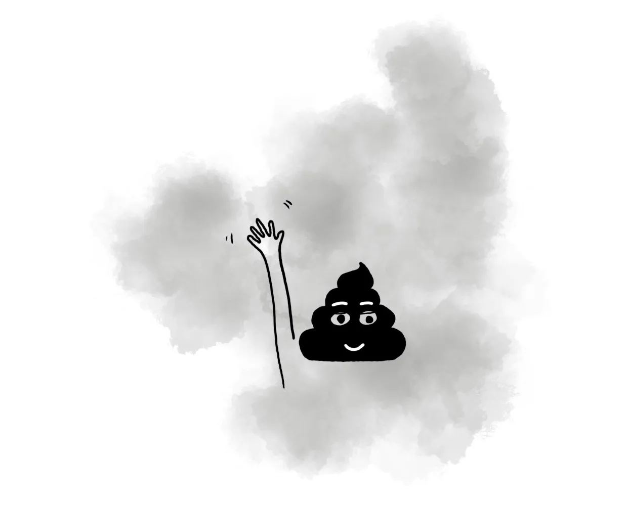 Illustration pour Chier sec