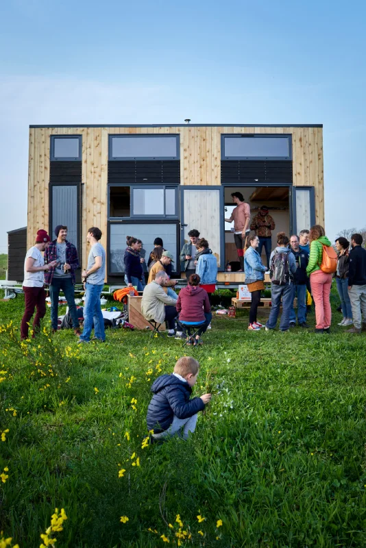 Habitat Low Tech - Inauguration de TinyHouse avec le public