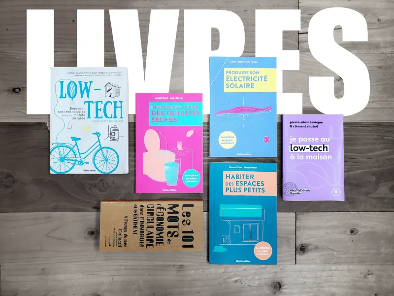 Collection de livres, par Clément Chabot, avec effet graphique sur l'image