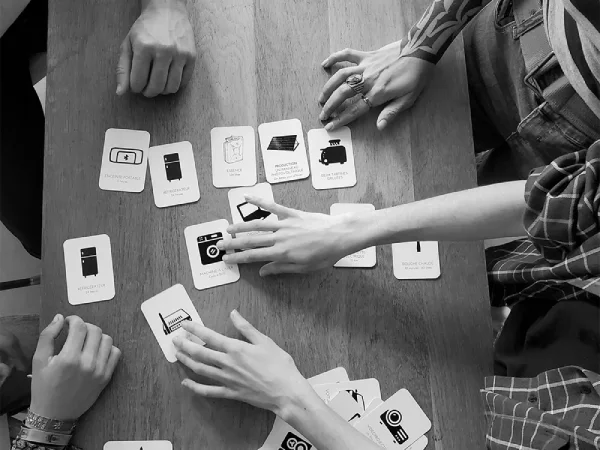 Photo du jeu en cours, avec 4 joueurs
