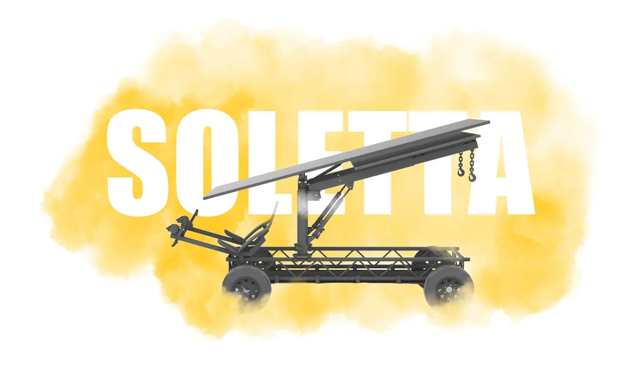 Dessin 3D de la Soletta, avec effet graphique sur l'image